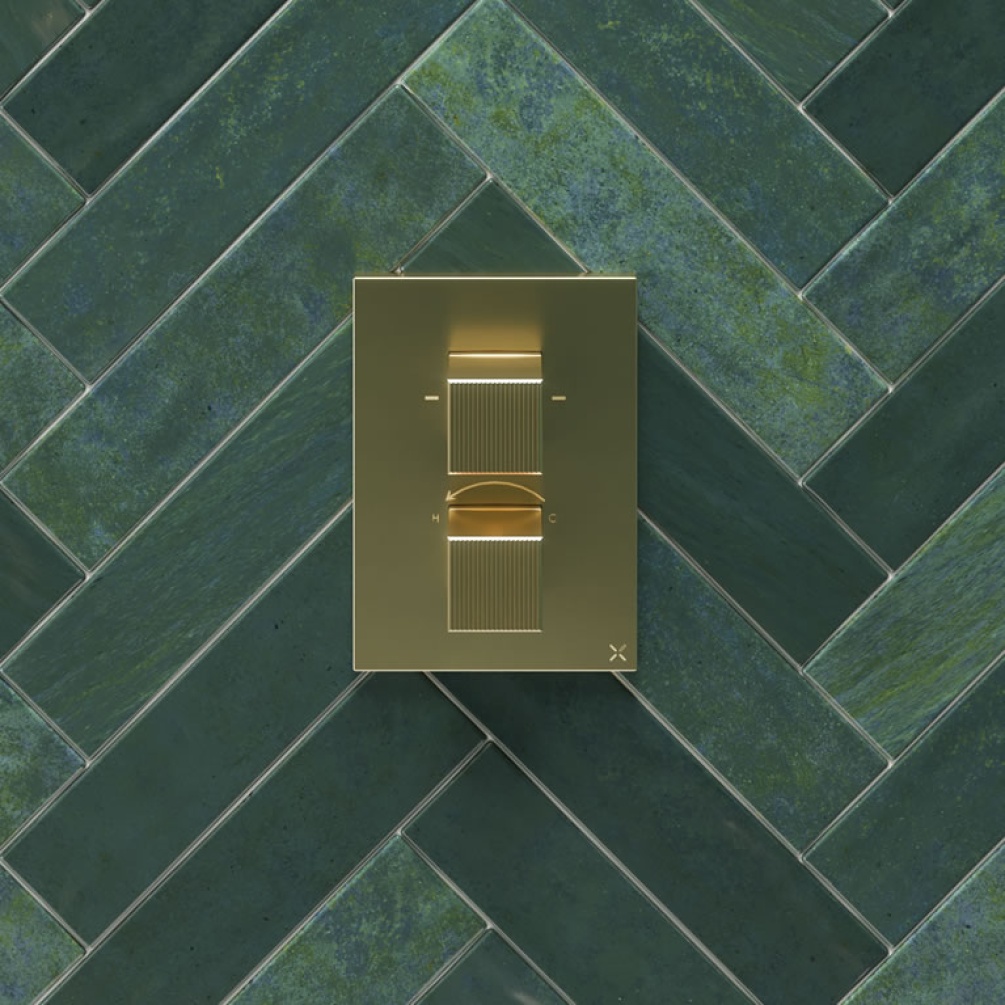 Crosswater Limit Brushed Brass Crossbox Shower Valve - Lifestyle